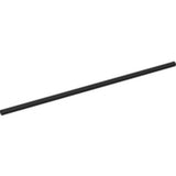 Black LEGO pneumatic hose, 4mm diameter, 20L (16.0cm) long, lying diagonally on a white background.