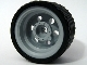 LEGO 56145c03 wheel, 30.4mm D. x 20mm, with grey reinforced rim, no pin holes, and black tire 37 x 22 ZR.