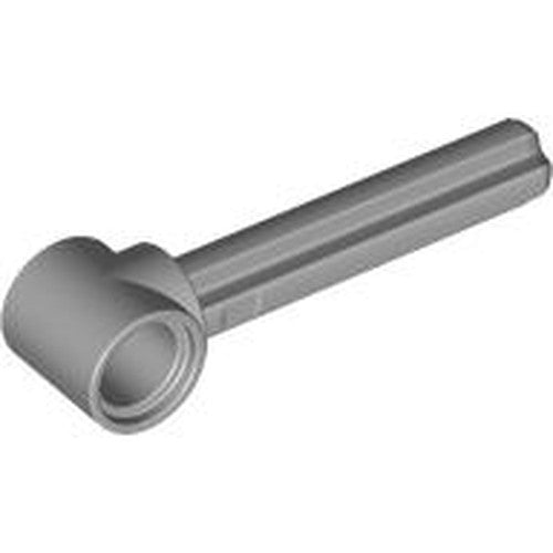 Gray LEGO Technic Axle and Pin Connector Hub with a 3L axle extending from it.