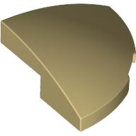 Tan LEGO Slope, Curved 2 x 2 x 2/3 Corner Round part 5852.