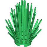Green LEGO Plant Prickly Bush 2 x 2 x 4, featuring multiple upright, spiky green stalks on a round base.