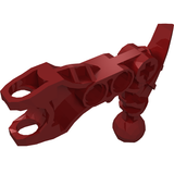 Dark red LEGO Bionicle 60896 Av-Matoran arm with ball joint and ball socket.