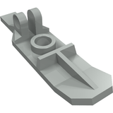 Light gray LEGO Minifigure Utensil Ski with Hinge (Part 6120).