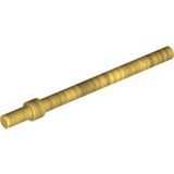 A single tan LEGO Bar 6L with Stop Ring, showing the bar with a wider ring section near one end.