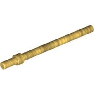 A single tan LEGO Bar 6L with Stop Ring, showing the bar with a wider ring section near one end.