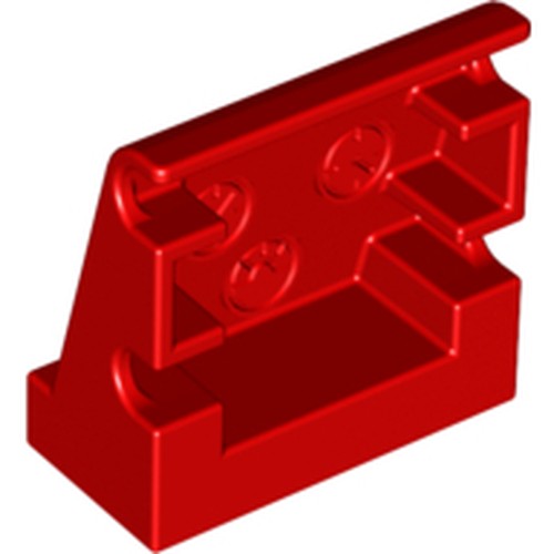 Red LEGO Duplo Panel 1 x 2 x 1 2/3 Sloped with 3 Embossed Gauges