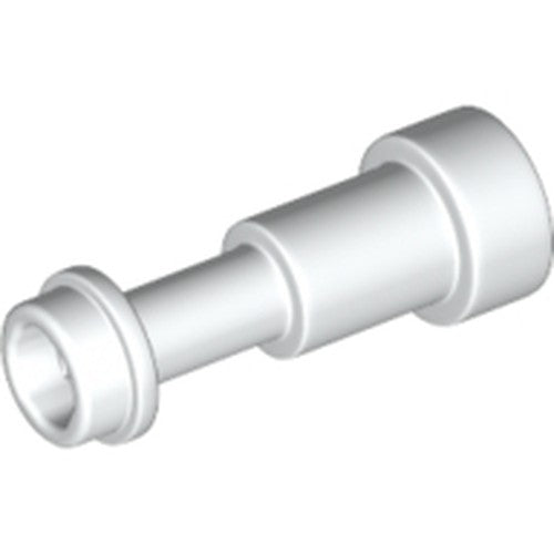 White LEGO Minifigure, Utensil Telescope (part 64644) on a white background.