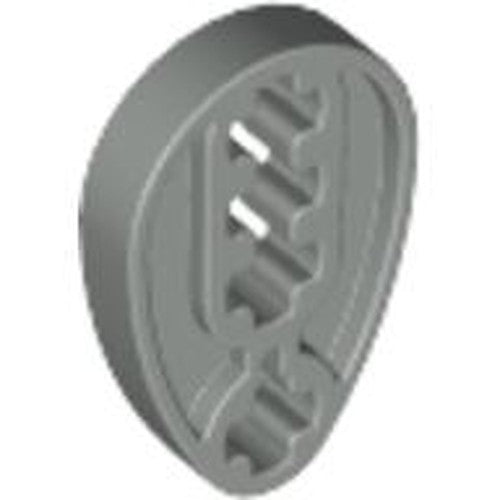 Grey LEGO Technic Cam 6575. A single, rounded grey cam piece with three distinctive internal wave-shaped lobes.