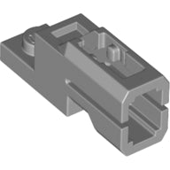 A single grey LEGO 69754 Projectile Launcher, 1 x 2 Mini Blaster / Tile Shooter, shown from an angle.