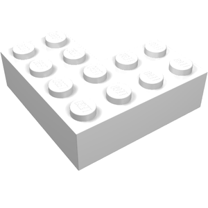 White 4x4 LEGO brick with 16 studs on top, isolated on a white background.