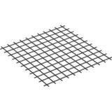 Black LEGO 10x10 square string net with a grid pattern, viewed diagonally against a white background.