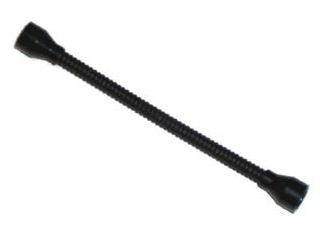 Black LEGO flexible hose part 73590c03a, 8.5L with same color tabless ends fixed.