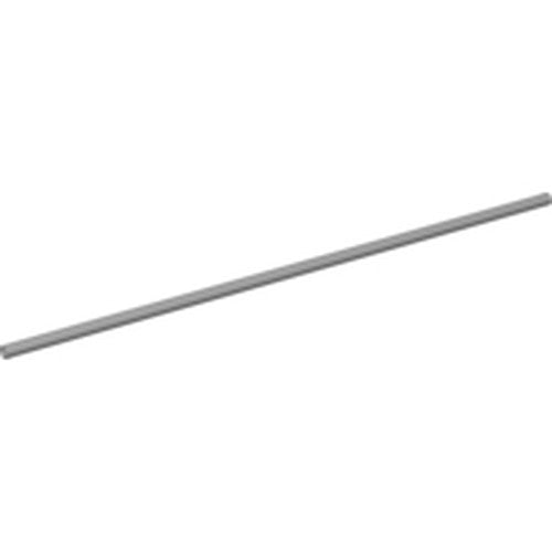 A single light gray LEGO rigid hose, 3mm diameter and 20 studs long (16.0 cm).