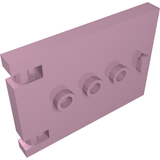 Light pink LEGO Door 1 x 5 x 3 part 93096 with three hollow studs and a small handle.