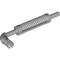 Light grey LEGO Vehicle Exhaust Pipe with Technic Pin, flat end, and pin with round hole.