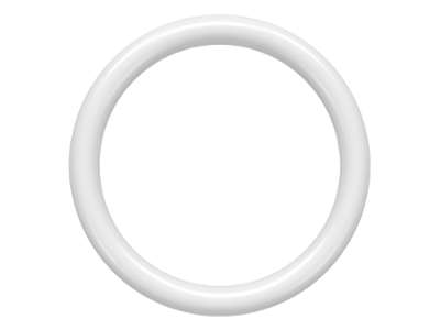 White rubber ring, small, with a round cross section, for LEGO x71