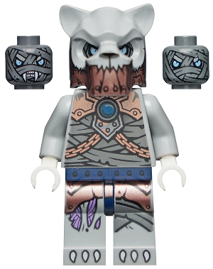 LEGO Minifigure loc125 - Saber-Toothed Tiger Warrior 1 - Authentic LEGO Minifigure Main Image