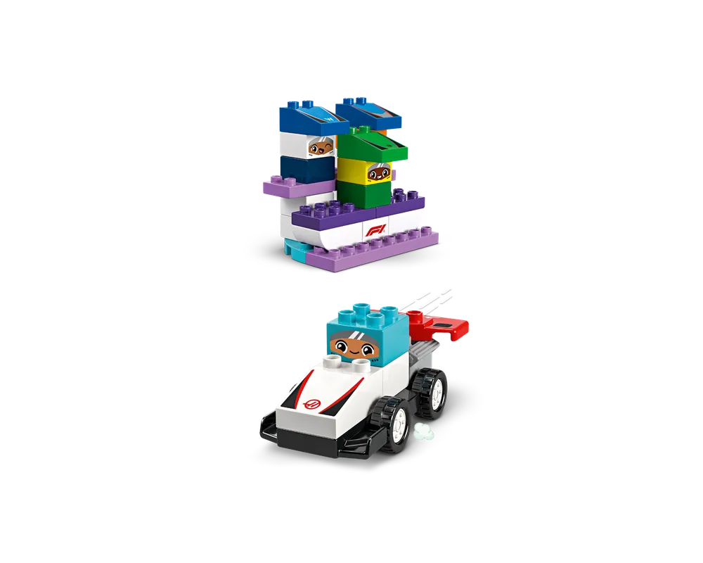 LEGO DUPLO 10445 - F1 Team Racing Cars & Drivers - Authentic LEGO Set Image 6
