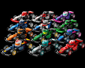 =LEGO Collectible Minifigures 71049-2 - F1 Collectible Race Cars (Complete Series of 12 Complete Race Car Sets) - Authentic LEGO Set Main Image