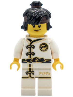 LEGO Minifigure njo0345 - Cole - White Wu-Cru Training Gi - Authentic LEGO Minifigure Main Image