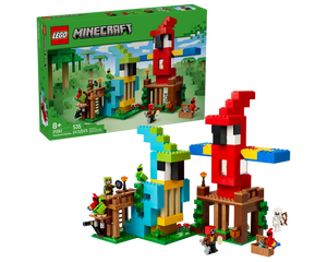 LEGO Minecraft 21282 - The Parrot Houses - Authentic LEGO Set Main Image