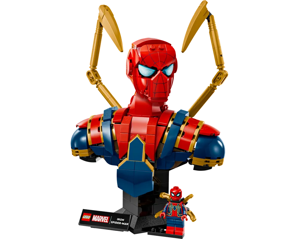 LEGO Super Heroes 76326 - Iron Spider-Man Bust - Authentic LEGO Set Image 2