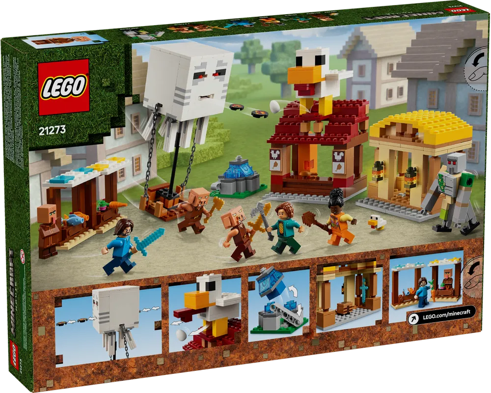 LEGO Minecraft 21273 - The Ghast Balloon Village Attack - Authentic LEGO Set Image 3
