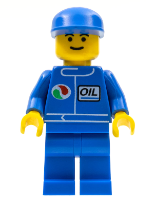 LEGO Minifigure oct016 - Octan - Blue Oil, Blue Legs, Blue Cap - Authentic LEGO Minifigure Main Image