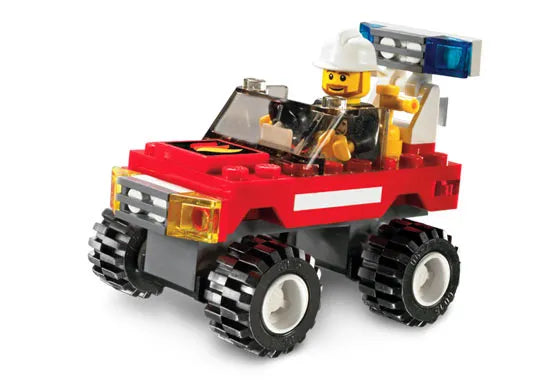 LEGO City 7241 - Fire Car With instructions - No box - Authentic LEGO Set Image 3