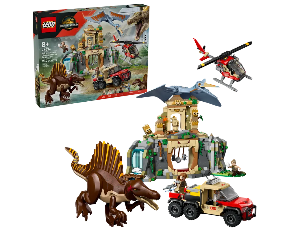 LEGO Jurassic World 76976 - Spinosaurus & Quetzalcoatlus Air Mission - Authentic LEGO Set Main Image