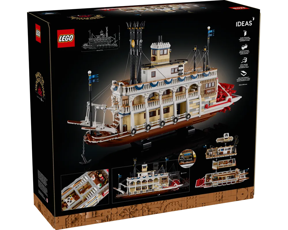 LEGO LEGO Ideas &#40;CUUSOO&#41; 21356 - River Steamboat - Authentic LEGO Set Image 2