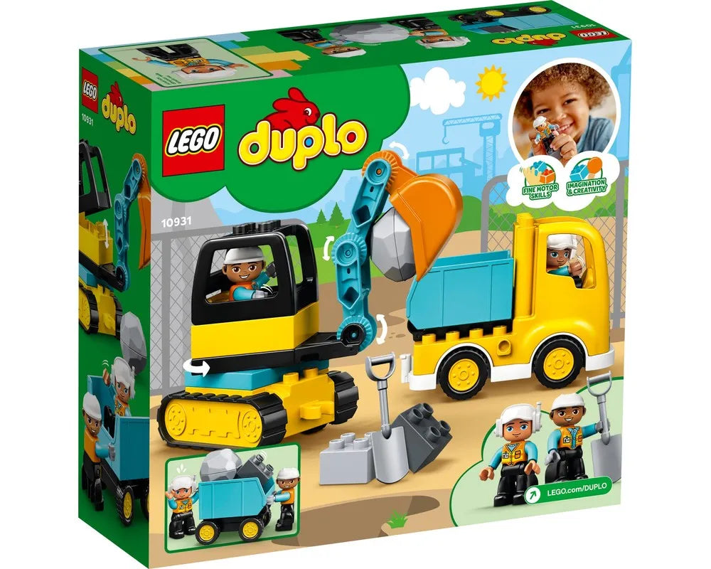 LEGO DUPLO 10931 - Truck & Tracked Excavator - Authentic LEGO Set Image 4