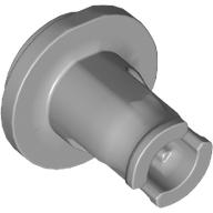 A single, gray plastic component for a projectile launcher, appearing to be a large trigger part for a rapid shooter.