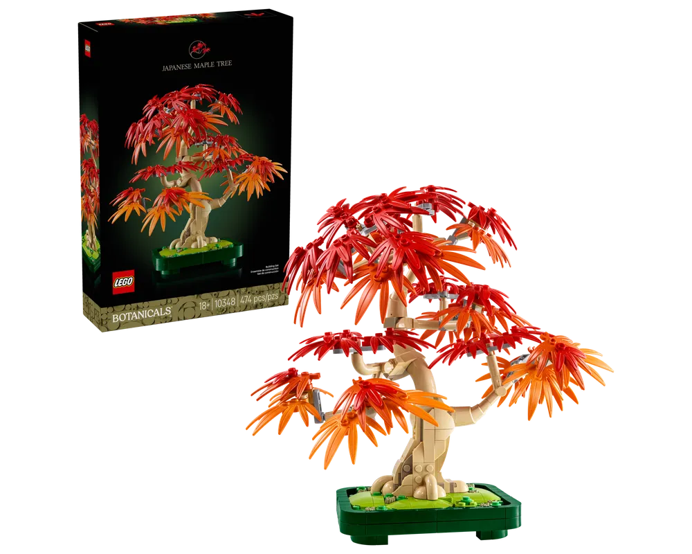 LEGO Botanicals 10348 - Japanese Red Maple Bonsai Tree - Authentic LEGO Set Main Image