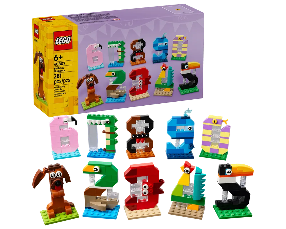 LEGO Holiday & Event 40807 - Birthday Numbers - Authentic LEGO Set Main Image