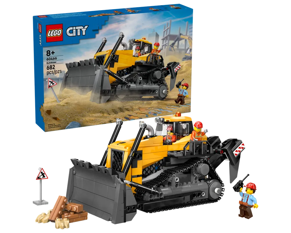 LEGO City 60466 - Yellow Bulldozer - Authentic LEGO Set Main Image