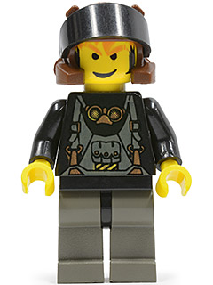 LEGO Minifigure rck008 - Axel - Black Visor - Authentic LEGO Minifigure Main Image