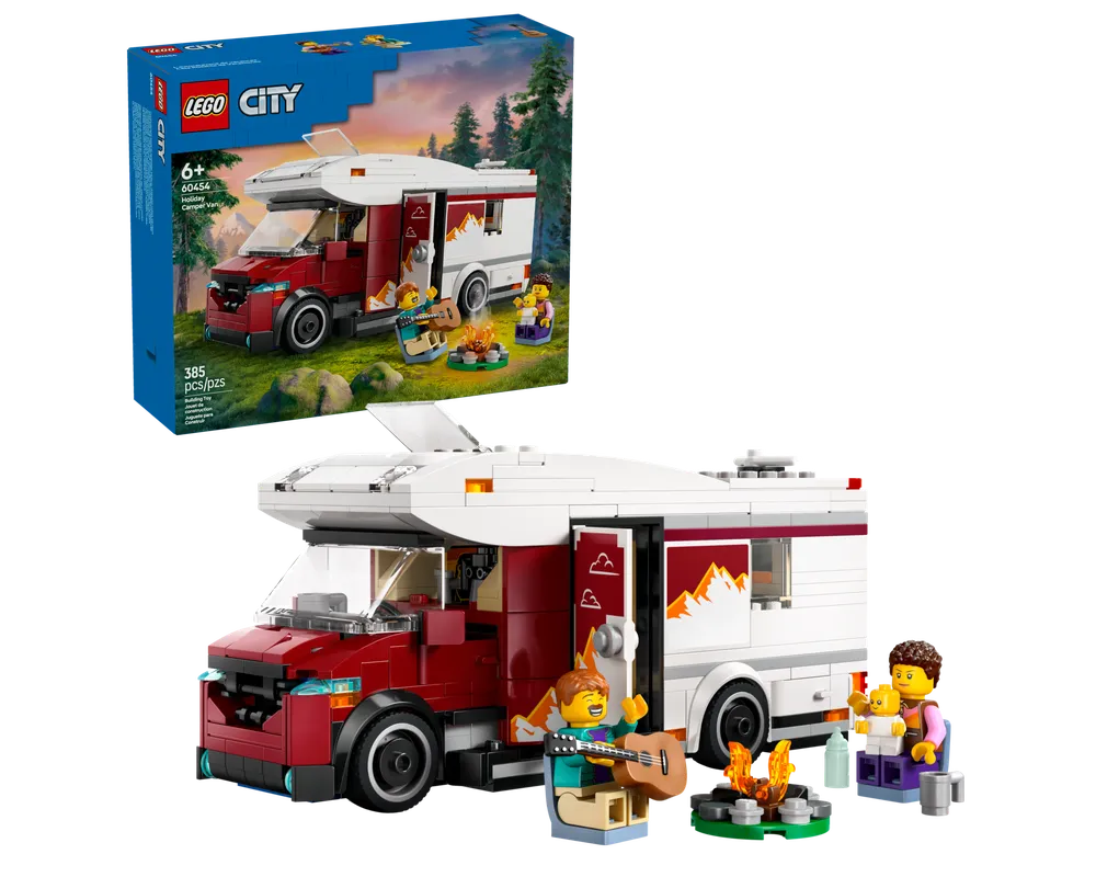 LEGO City 60454 - Holiday Camper Van - Authentic LEGO Set Main Image