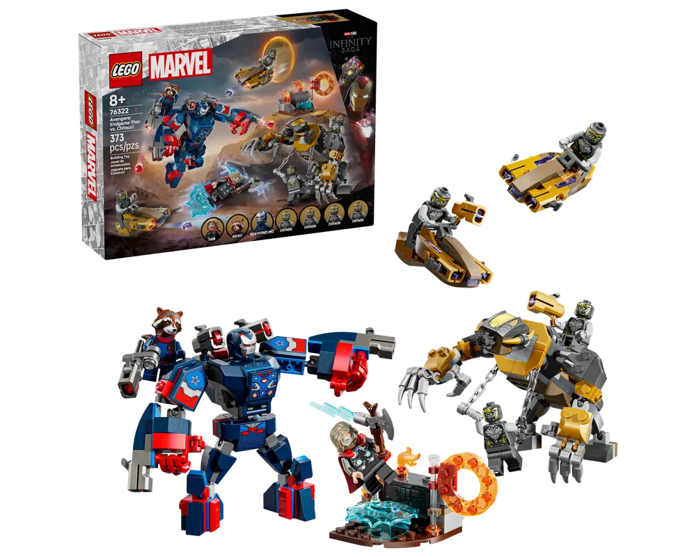 LEGO Super Heroes 76322 - Avengers: Endgame Thor vs. Chitauri - Authentic LEGO Set Main Image