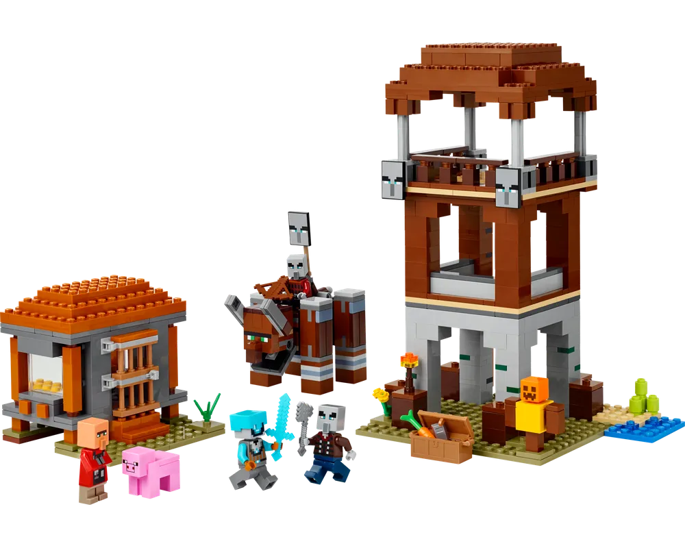 LEGO Minecraft 21278 - The Pillager Outpost and Ravager - Authentic LEGO Set Image 14