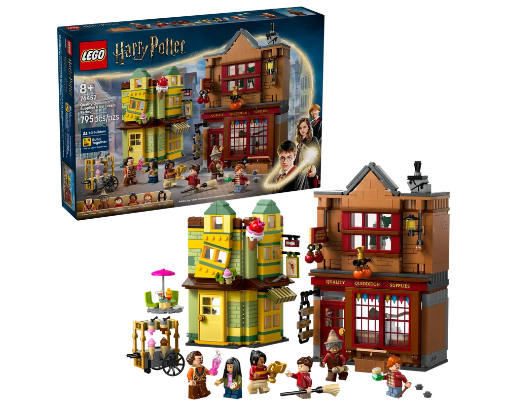 LEGO Harry Potter 76452 - Quality Quidditch Supplies & Ice Cream Parlour - Authentic LEGO Set Main Image