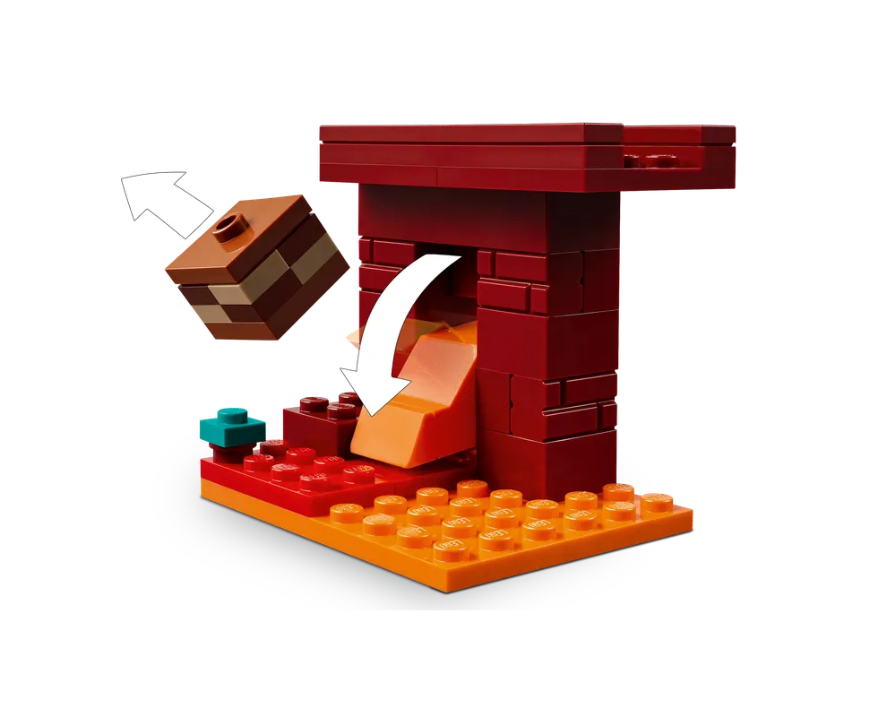 LEGO Minecraft 21266 - The Nether Lava Battle - Authentic LEGO Set Image 8