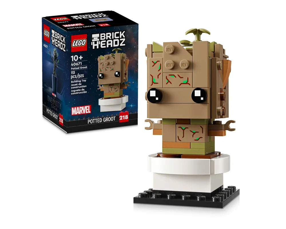 LEGO BrickHeadz 40671 - Potted Groot - Authentic LEGO Set Main Image