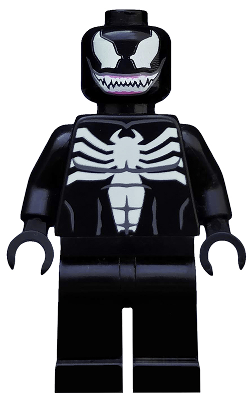 LEGO Minifigure sh0113 - Venom - Teeth Together - Authentic LEGO Minifigure Main Image