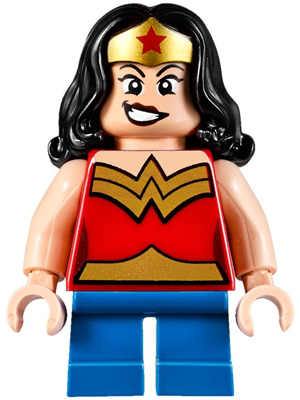 LEGO Minifigure sh0358 - Wonder Woman - Gold Tiara, Short Legs - Authentic LEGO Minifigure Main Image