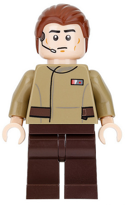 LEGO Minifigure sw0699 - Resistance Officer - Headset - Authentic LEGO Minifigure Main Image