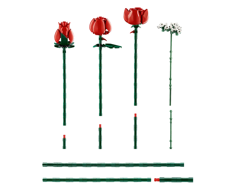 LEGO Botanicals 10328 - Bouquet of Roses - Authentic LEGO Set Image 6