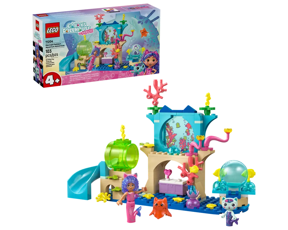 LEGO Gabby's Dollhouse 11204 - Mermaid Gabby's Aquarium Adventure - Authentic LEGO Set Main Image