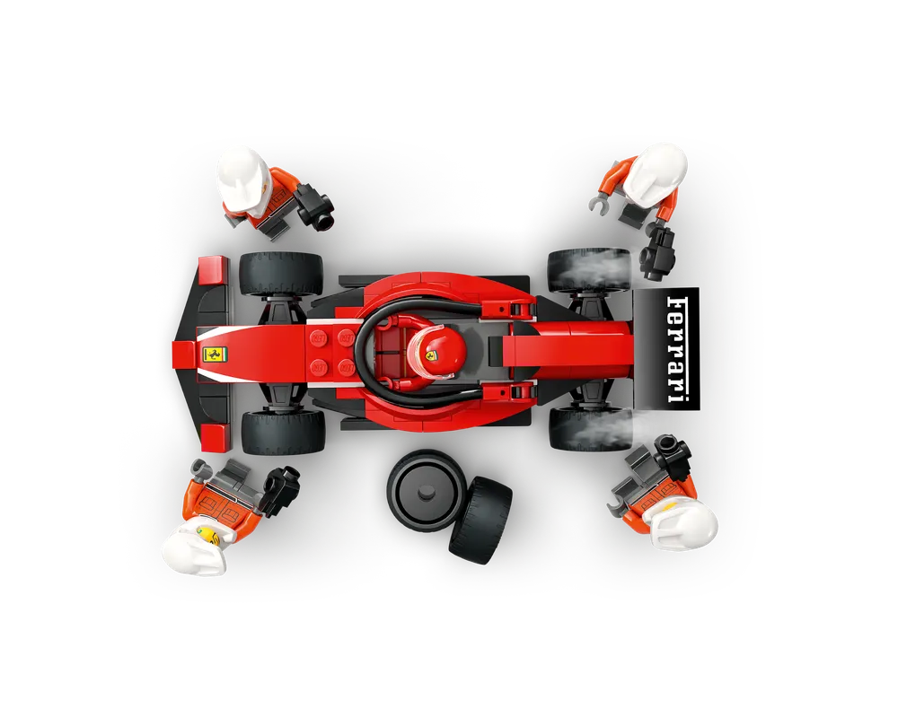 LEGO City 60443 - F1 Pit Stop & Pit Crew with Ferrari Car - Authentic LEGO Set Image 6