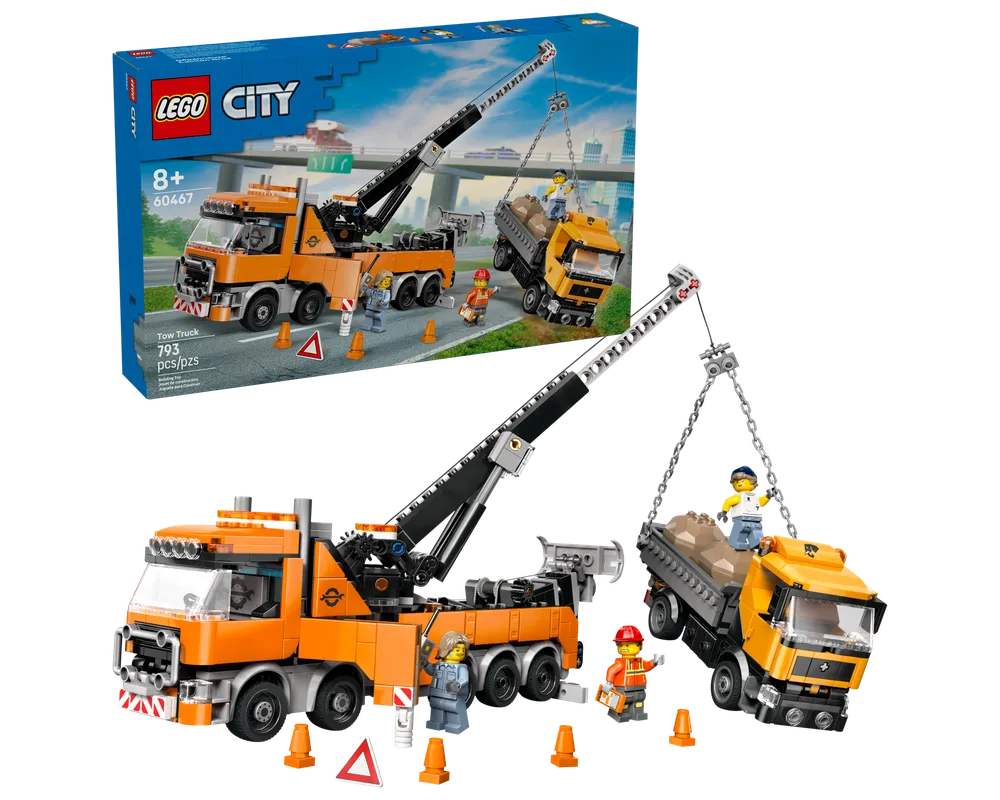 LEGO City 60467 - Heavy-Duty Recovery Tow Truck with Crane - Authentic LEGO Set Main Image